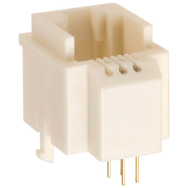 TM3RA-64(50) CONN MOD JACK 6P4C VERT UNSHLD