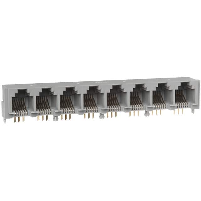 TM5RJ1-4848 CONN MOD JACK 6P6C R/A UNSHLD