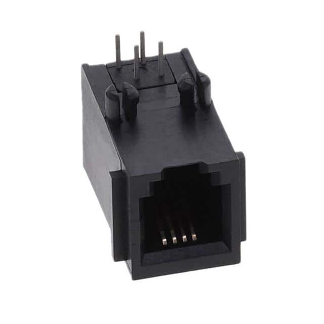 SS-6444-FLS CONN MOD JACK 4P4C R/A UNSHLD