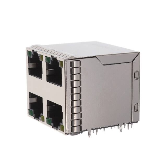 RJSGE4887441 8P8C, CAT5E, PRESSFIT, 2X2 STACK