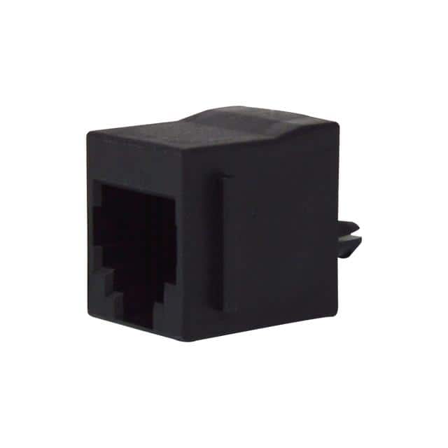 GDCX-PA-66-50 MODJACK PERPEND 6P6C P/STOPS BLK