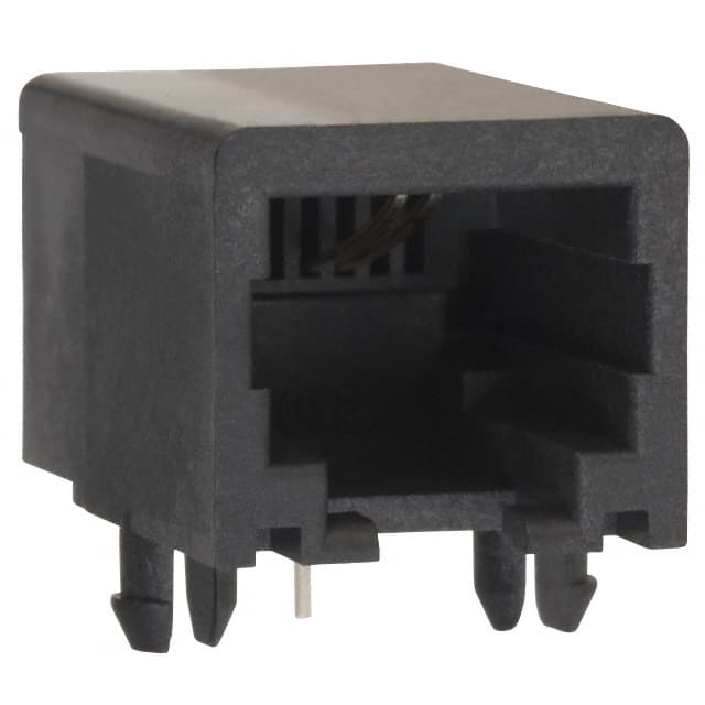 0432026107 CONN MOD JACK 6P2C R/A UNSHLD