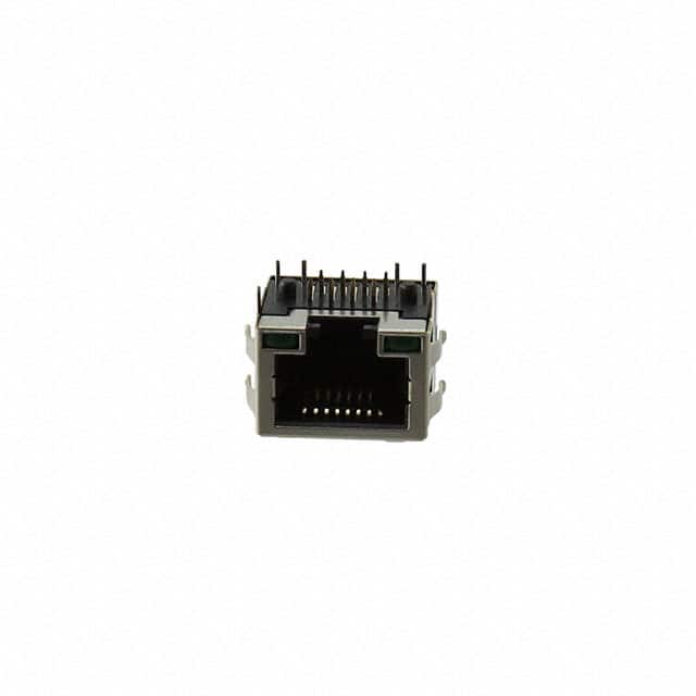 MTJ-88AAX1-FSV-PG-LD RJ45 MODULAR JACK, SHIELDED, DIP