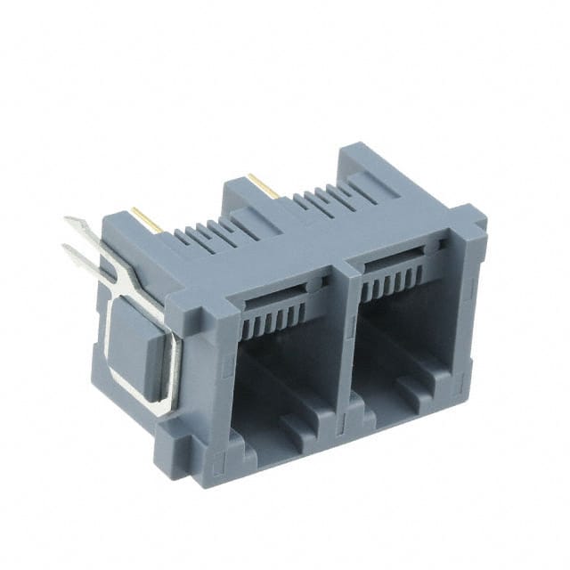 TM2RE-1204(50) CONN MOD JACK 6P2C VERT UNSHLD