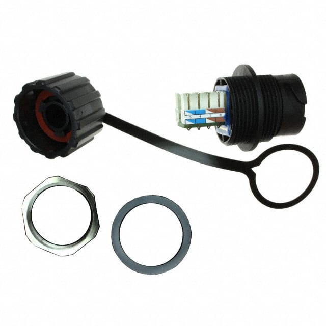 17-10037 CONN MOD JACK 8P8C SHIELDED