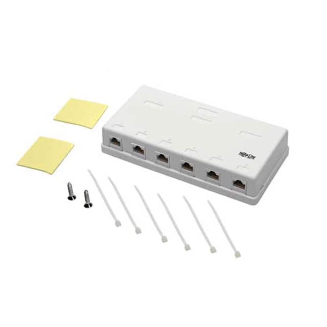 N236-006-WH CAT6 SURFACE-MOUNT BOX 6-PORT UN