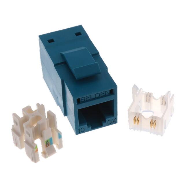 RVAIJ2UTE-S1 JACK CAT 6A UTP RJ45 TEAL