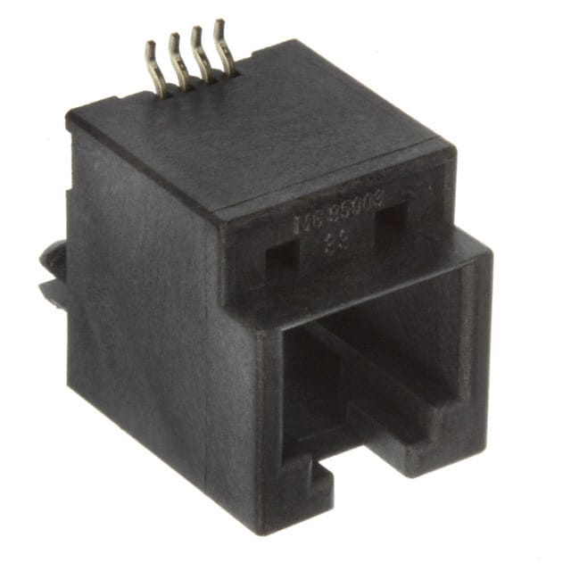 0955036651 CONN MOD JACK 6P4C VERT UNSHLD