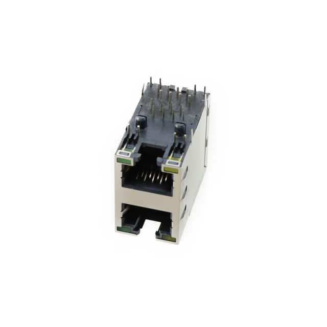 RJE1R288235413 8P8C, CAT5E OVER CAT6, 2X1 STACK