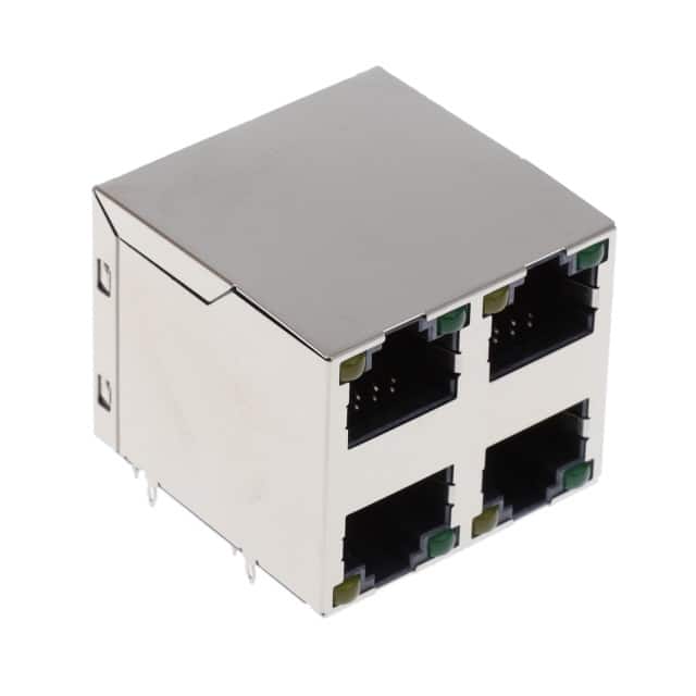 RJSGE4886411 8P8C, CAT5E, PRESSFIT, 2X2 STACK