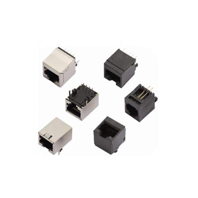 MHRJJ66NFRA 6P6C SOCKET RIGHT ANGLE NO FLANG