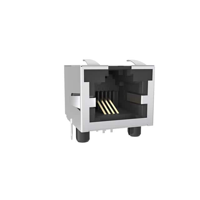 RJHSE7440 SINGLE PORT, 6P4C, R/A, SHIELDED