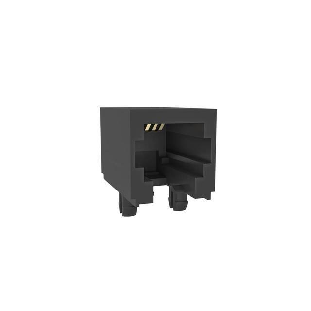 RJE051440110 SINGLE PORT, 4P4C, R/A, UNSHIELD