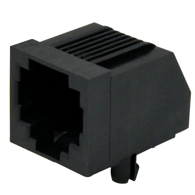 GDLX-N-64-50 MODJACK LOW/PROF RT< 6P4C BLACK
