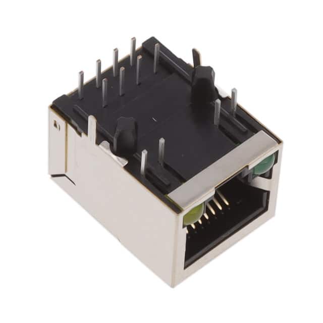 MTJ-88TX1-FSD-LH RJ45 MODULAR JACK, SHIELDED, DIP