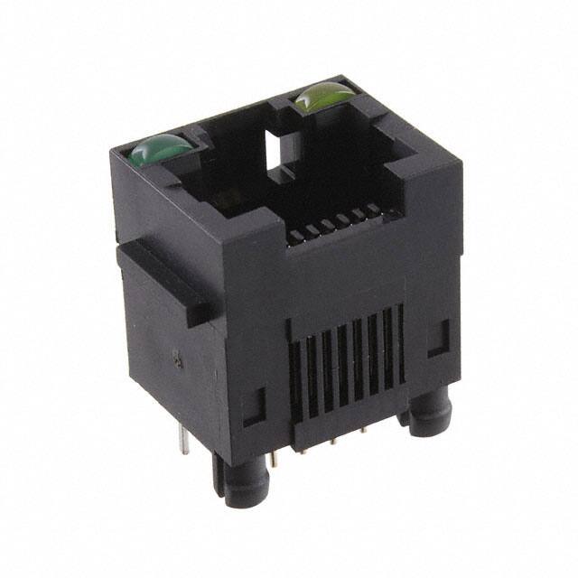 MTJ-88DX1-LH RJ45 MODULAR JACK, DIP, TOP ENTR