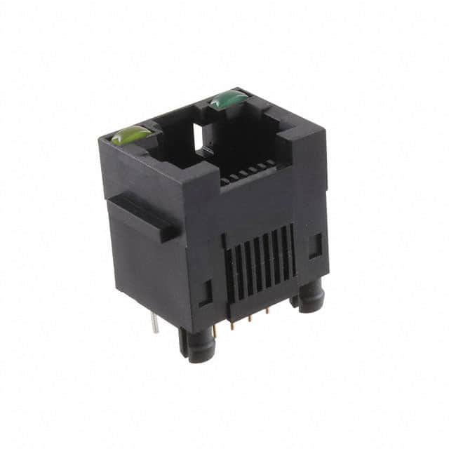 MTJ-88DX1-LG RJ45 MODULAR JACK, DIP, TOP ENTR