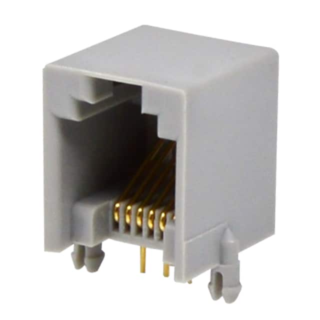 GLX-N-66-50 MODJACK LOW/PROF RT< 6P6C GREY 5