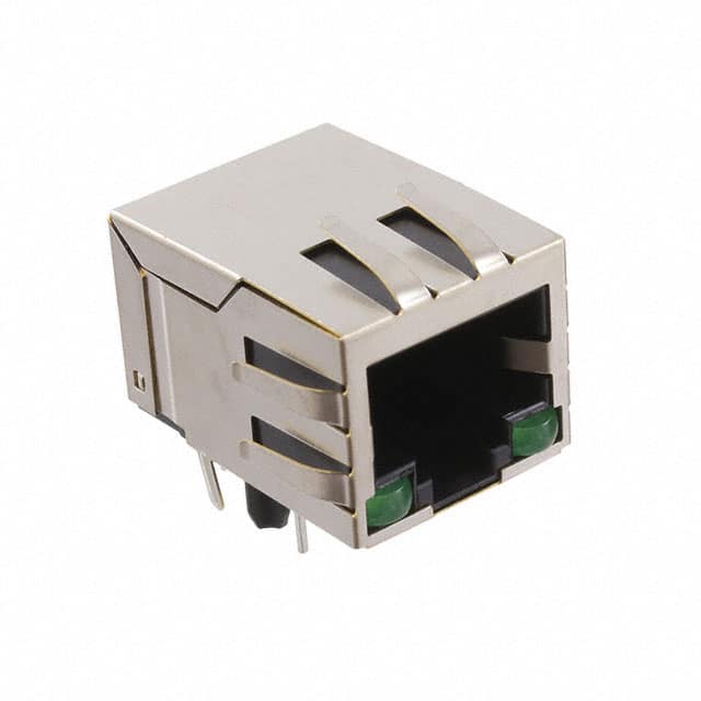 MTJ-88TX1-FSD-PG-LD RJ45 MODULAR JACK, SHIELDED, DIP