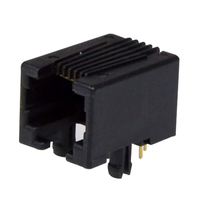 GMX-N-66-50 MODJACK LOW/PROF RT< 6P6C BLACK