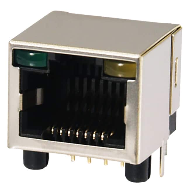 GWLX-S-88-G/Y-50 MODJACK LOW/PROF RT< 8P8C SHIELD