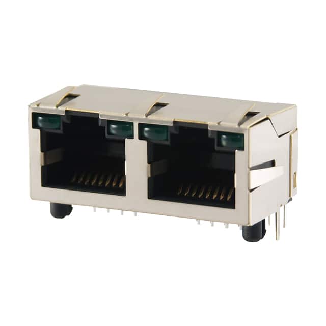 GWLGX-S1288-G/G GANGJACK RT<2 PORT 8P8C SHIELDED