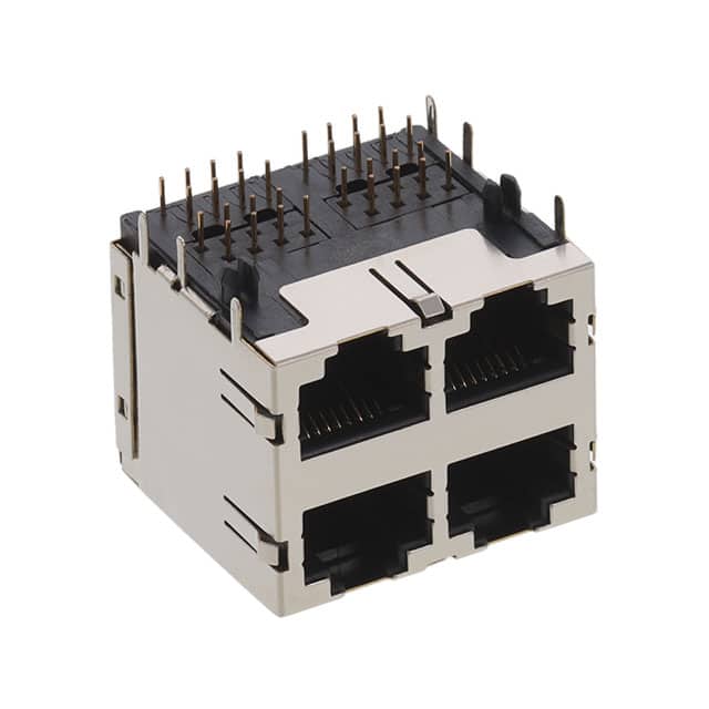 E5908-57A132-L CONN MOD JACK R/A 8P8C SHIELDED