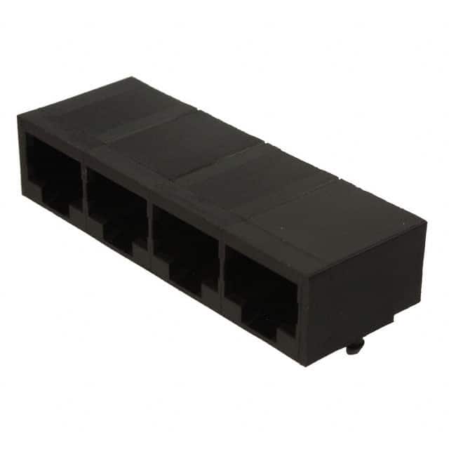 0432238197 CONN MOD JACK 8P8C R/A UNSHLD