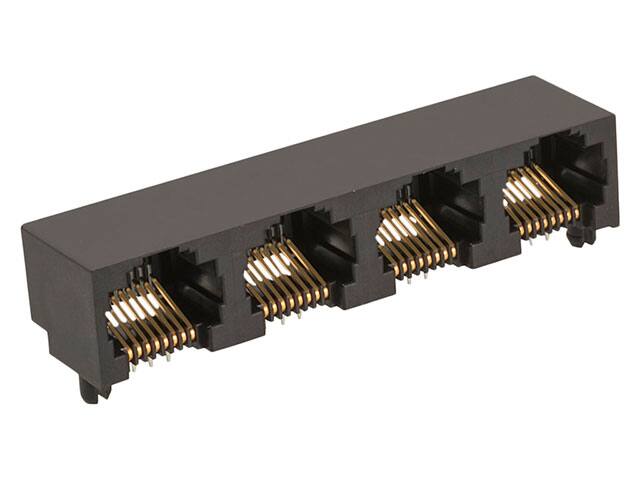 0442480058 CONN MOD JACK 8P8C R/A UNSHLD