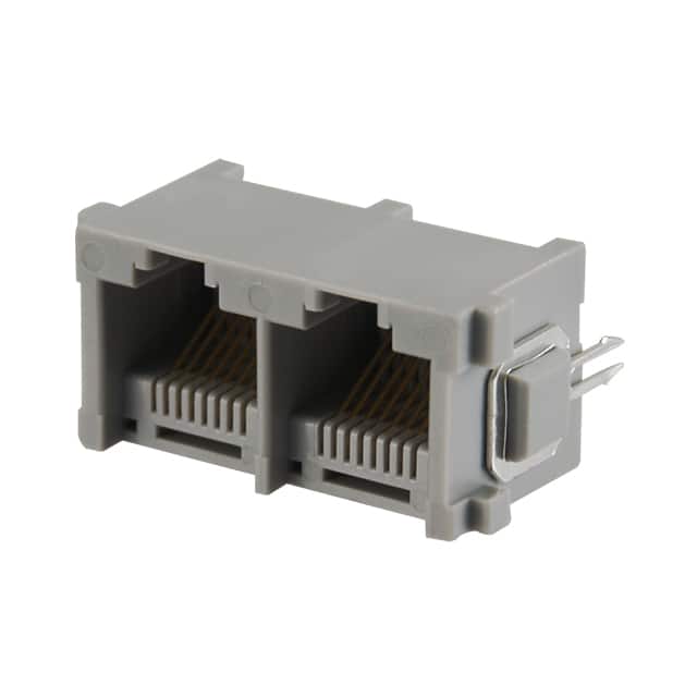 GPX-2-88 GANGJACK-2PORT-PERPEND-8P8C GREY