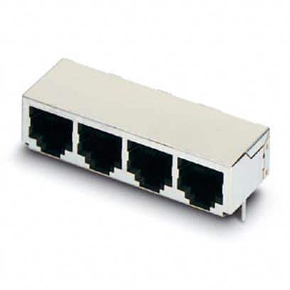 1688609 CONN MOD JACK 8P8C R/A SHIELDED