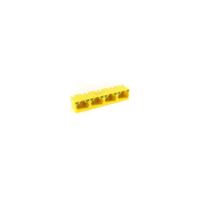 ARV14NM-4664I 1x4 RJ45 VertMnt, NoMag, IndTemp