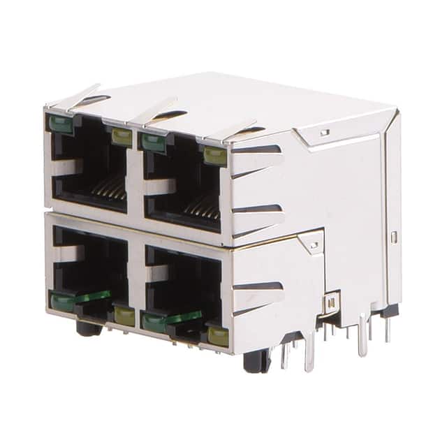 KRD-S-22-8-8-8-DN5 CONN MOD JACK 4PORT 8P8C SHLD