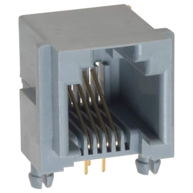 TM5RJ1-64(50) CONN MOD JACK 6P4C R/A UNSHLD