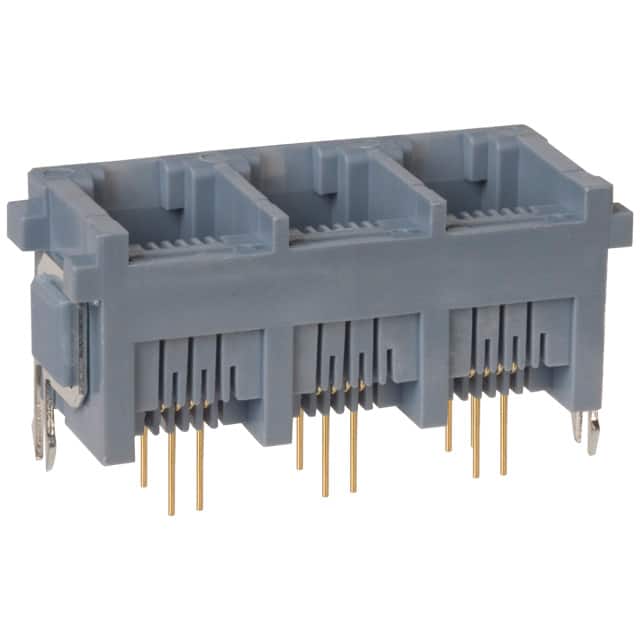 TM2RE-1812 CONN MOD JACK 6P4C VERT UNSHLD