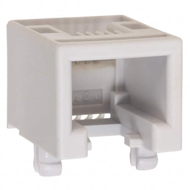 0950016661 CONN MOD JACK 6P6C R/A UNSHLD