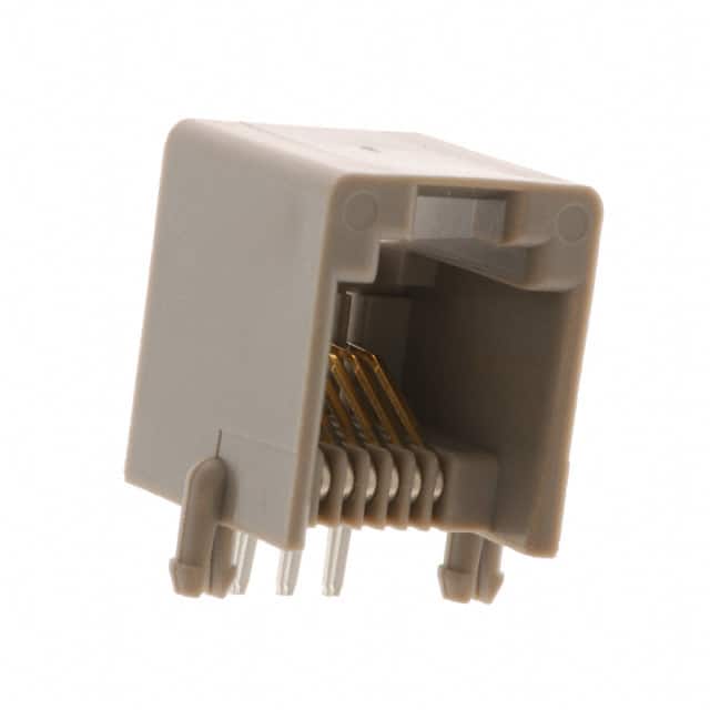 0520186636 CONN MOD JACK 6P6C R/A UNSHLD