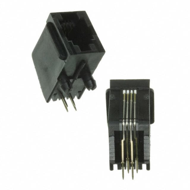 A-2004-3-4-R CONN MOD JACK 4P4C R/A UNSHLD
