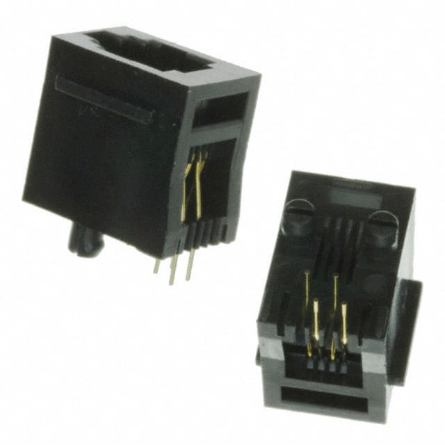 A-2014-3-4-R CONN MOD JACK 4P4C VERT UNSHLD