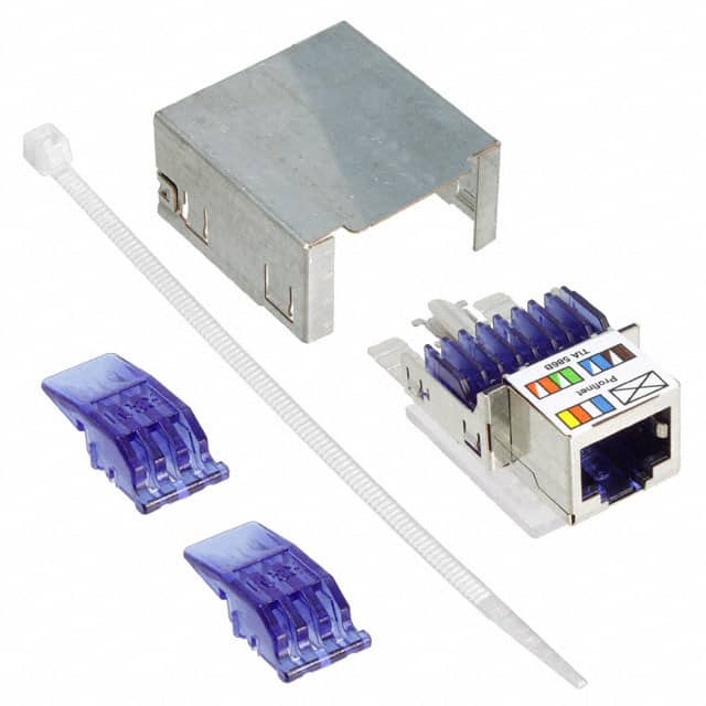 1652949 CONN MOD JACK 8P8C SHIELDED