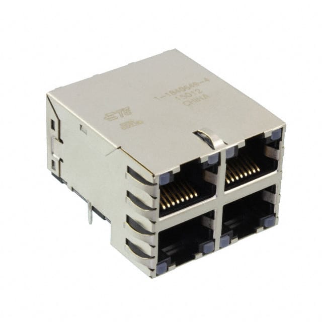 1-1840649-4 CONN MOD JACK 8P8C R/A SHIELDED