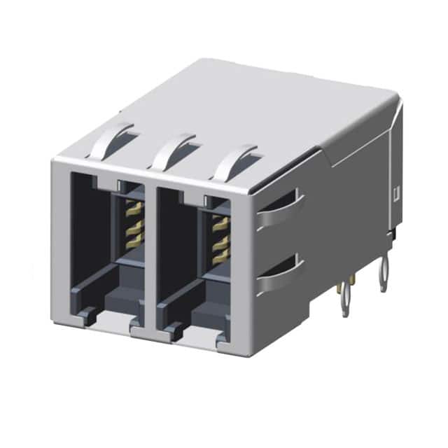 10133575-001LF MODJACK SLIMLINE 1X2 PORT 8POS