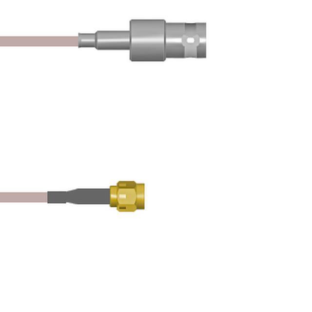 Q-0303B0005018i CBL ASY BNC-SMA J TO P RG316 18"