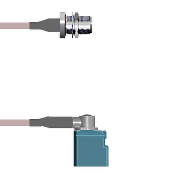 Q-1T05C0005018i CBL ASSY N-FAKRA JACK RG316 18"