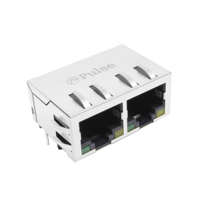 E5J88-44AHS4-LT MOD JACK 8-8 PIP 2P TABS GRN/YEL