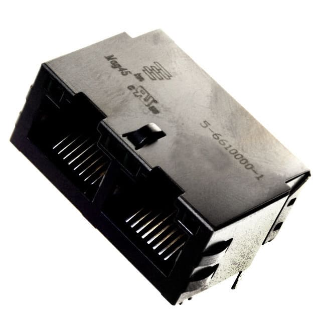 5-6610000-1 CONN JACK 2PORT 100 BASE-T