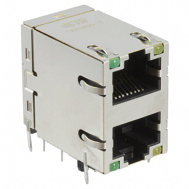 1840855-3 CONN JACK 2PORT 1000 BASE-T