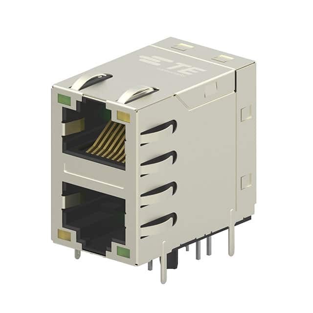 2301997-5 CONN JACK 2PORT 100 BASE-T PCB