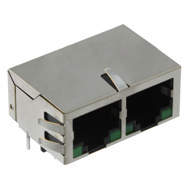 JX80-0019NL CONN JACK 2PORT 100 BASE-TX PCB