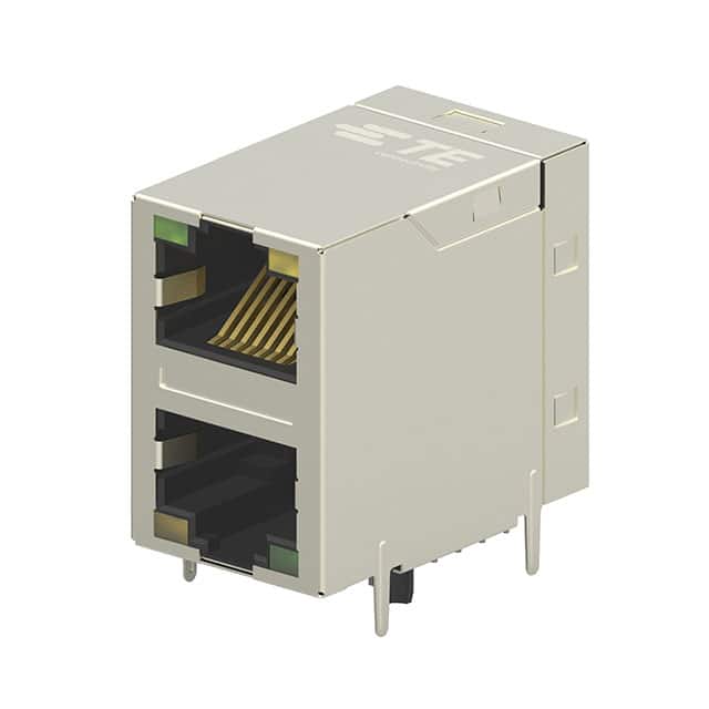 2301997-7 CONN JACK 2PORT 1000 BASE-T PCB